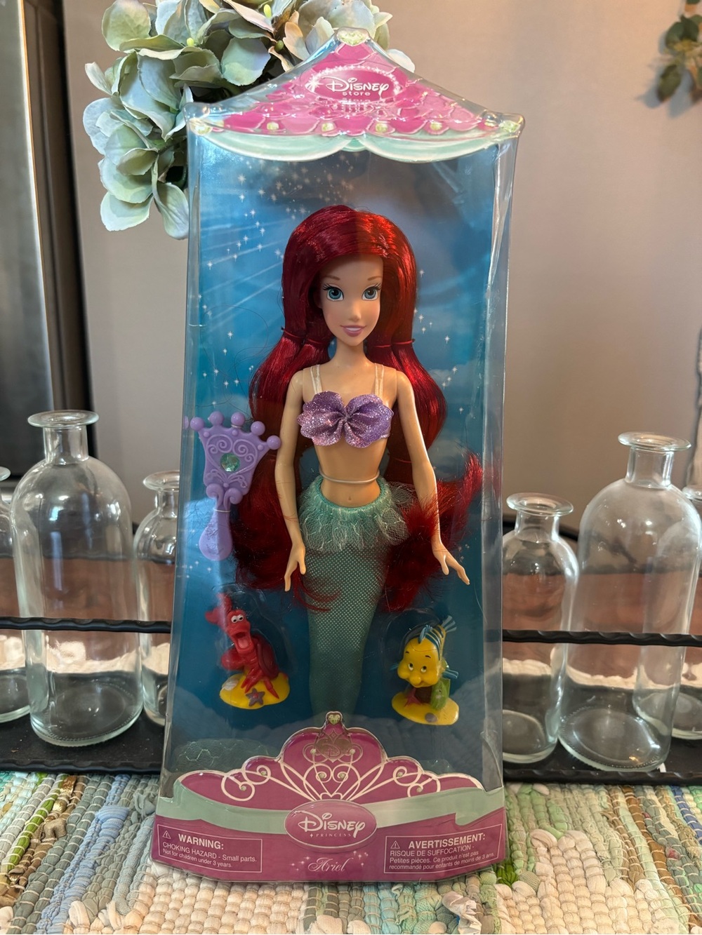 Vintage DISNEY STORE EXCLUSIVE ARIEL Doll The Little Mermaid RETIRED Brand New